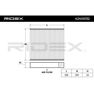 Cabin Air Filter RIDEX 424I0032 424I0032 - photo 3