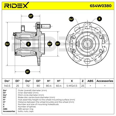 Wheel Bearing RIDEX 654W0380 654W0380 - photo 3