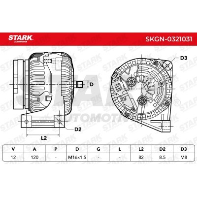 Alternator Stark SKGN-0321031 SKGN-0321031 - photo 7