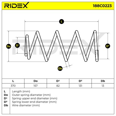 Suspension Spring RIDEX 188C0223 188C0223 - photo 4