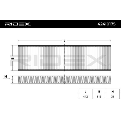 Cabin Air Filter RIDEX 424I0175 424I0175 - photo 4