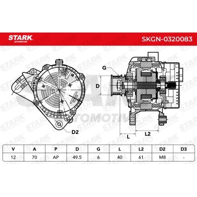 Alternator Stark SKGN-0320083 SKGN-0320083 - photo 7