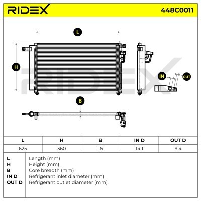 A/C condenser 448C0011 - photo 7