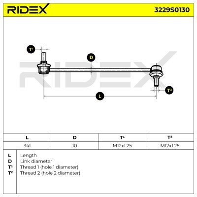 Stabilizer Link RIDEX 3229S0130 3229S0130 - photo 15