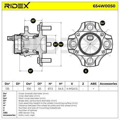 Wheel Bearing RIDEX 654W0050 654W0050 - photo 6