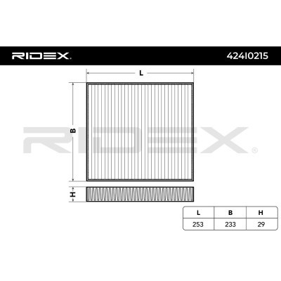 Cabin Air Filter RIDEX 424I0215 424I0215 - photo 3