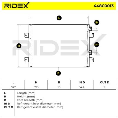 A/C condenser 448C0013 - photo 6