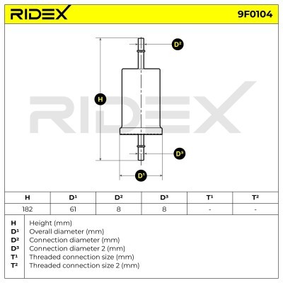 Fuel Filter RIDEX 9F0104 9F0104 - photo 5