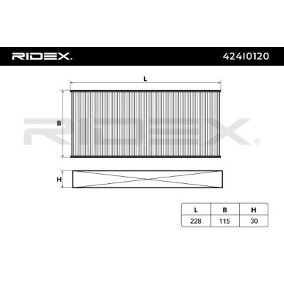 Cabin Air Filter RIDEX 424I0120 424I0120 - photo 4