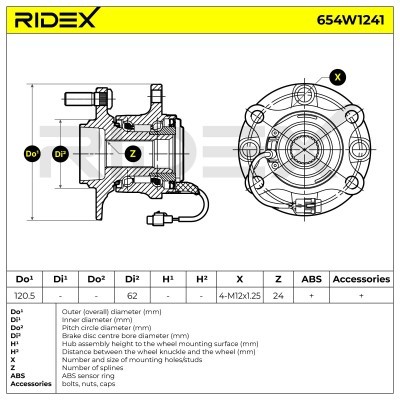Wheel Bearing RIDEX 654W1241 654W1241 - photo 9