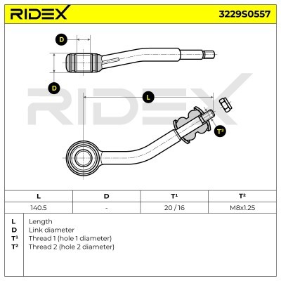 Stabilizer Link RIDEX 3229S0557 3229S0557 - photo 5