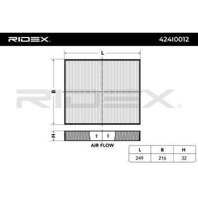 Cabin Air Filter RIDEX 424I0012 424I0012 - photo 2