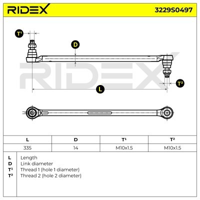 Stabilizer Link RIDEX 3229S0497 3229S0497 - photo 7