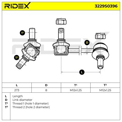 Stabilizer Link RIDEX 3229S0396 3229S0396 - photo 5