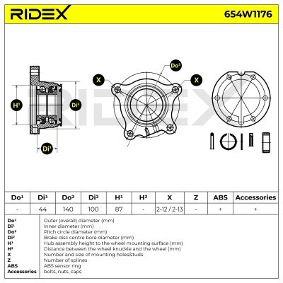 Wheel Bearing RIDEX 654W1176 654W1176 - photo 5