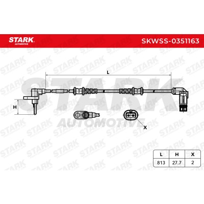 ABS Sensor Stark SKWSS-0351163 SKWSS-0351163 - photo 6