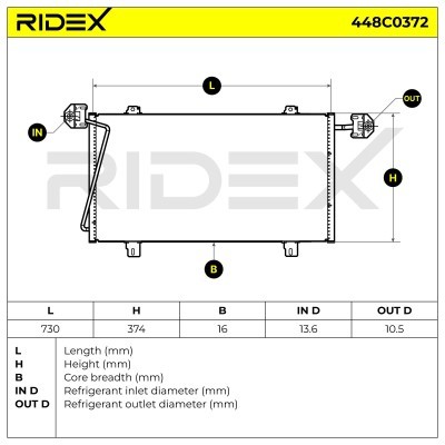 A/C condenser 448C0372 - photo 4