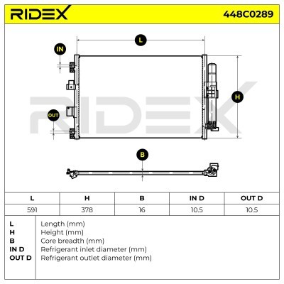 A/C condenser 448C0289 - photo 4
