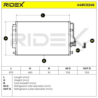 A/C condenser 448C0246 - photo 5
