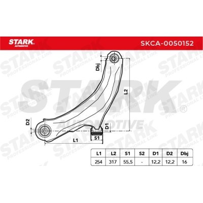 Control Arm Stark SKCA-0050152 SKCA-0050152 - photo 3