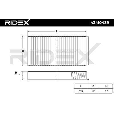 Cabin Air Filter RIDEX 424I0439 424I0439 - photo 5