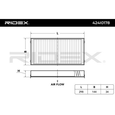 Cabin Air Filter RIDEX 424I0178 424I0178 - photo 3