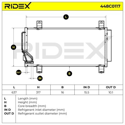 A/C condenser 448C0117 - photo 7
