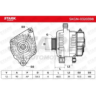 Alternator Stark SKGN-0320398 SKGN-0320398 - photo 6
