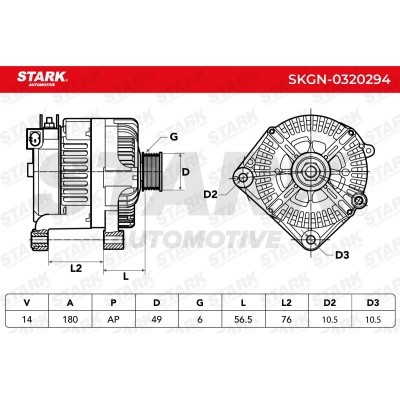 Alternator Stark SKGN-0320294 SKGN-0320294 - photo 7