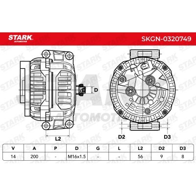 Alternator Stark SKGN-0320749 SKGN-0320749 - photo 7