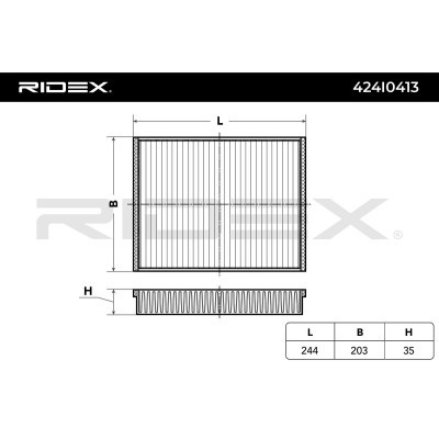 Cabin Air Filter RIDEX 424I0413 424I0413 - photo 5