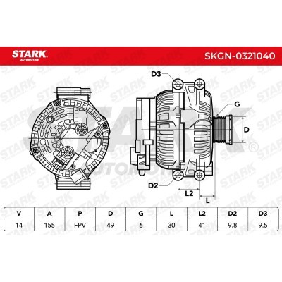 Alternator Stark SKGN-0321040 SKGN-0321040 - photo 5