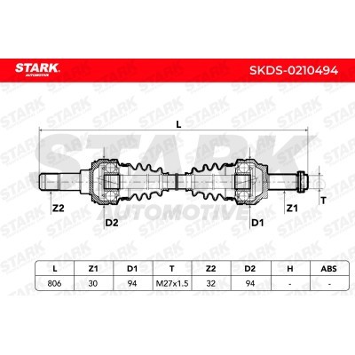 Drive Shaft Stark SKDS-0210494 SKDS-0210494 - photo 7