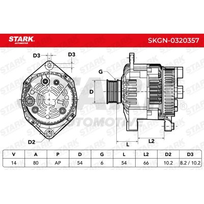 Alternator Stark SKGN-0320357 SKGN-0320357 - photo 7
