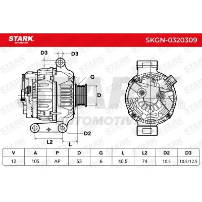 Alternator Stark SKGN-0320309 SKGN-0320309 - photo 5