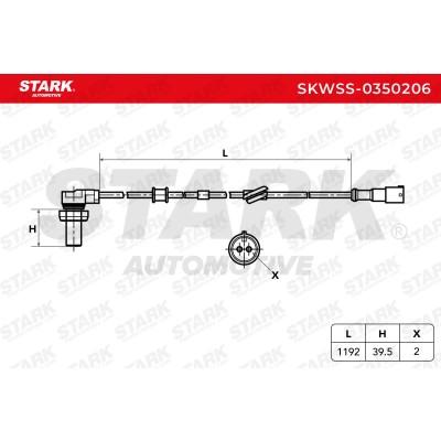 ABS Sensor Stark SKWSS-0350206 SKWSS-0350206 - photo 6