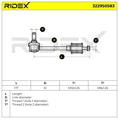 Stabilizer Link RIDEX 3229S0583 3229S0583 - photo 6