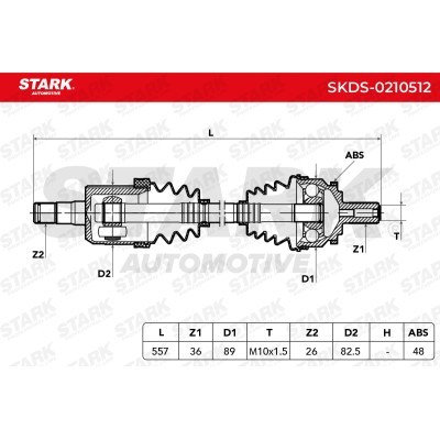 Drive Shaft Stark SKDS-0210512 SKDS-0210512 - photo 8