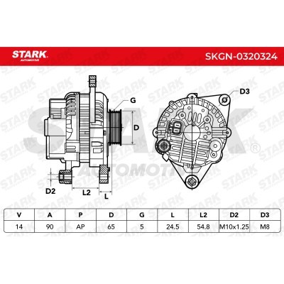 Alternator Stark SKGN-0320324 SKGN-0320324 - photo 5
