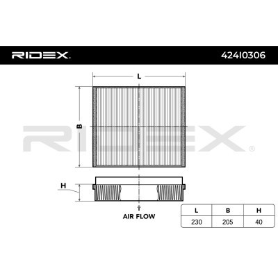 Cabin Air Filter RIDEX 424I0306 424I0306 - photo 4