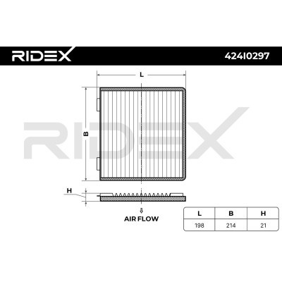 Cabin Air Filter RIDEX 424I0297 424I0297 - photo 6