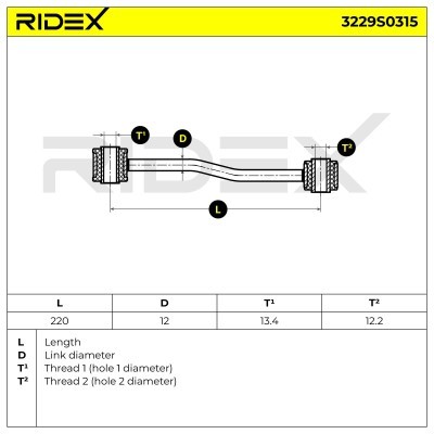 Stabilizer Link RIDEX 3229S0315 3229S0315 - photo 6