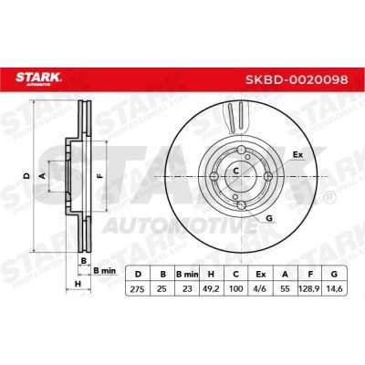 Brake Disc Stark SKBD-0020098 SKBD-0020098 - photo 5