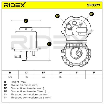 Fuel Filter RIDEX 9F0377 9F0377 - photo 5