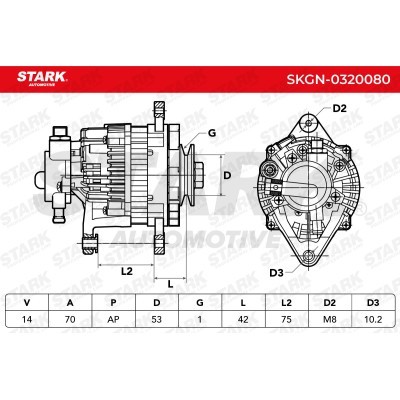 Alternator Stark SKGN-0320080 SKGN-0320080 - photo 6