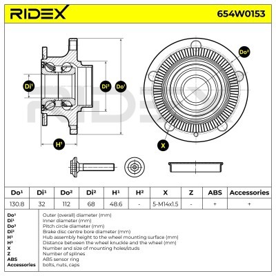 Wheel Bearing RIDEX 654W0153 654W0153 - photo 6