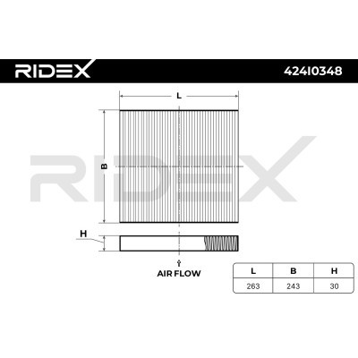 Cabin Air Filter RIDEX 424I0348 424I0348 - photo 6