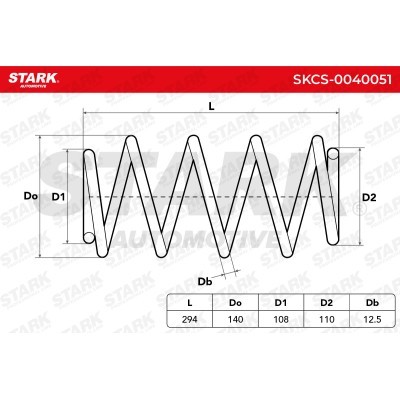 Suspension Spring Stark SKCS-0040051 SKCS-0040051 - photo 6