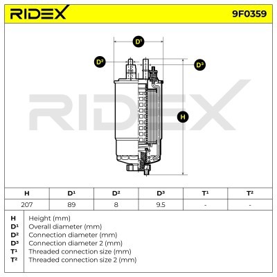 Fuel Filter RIDEX 9F0359 9F0359 - photo 6