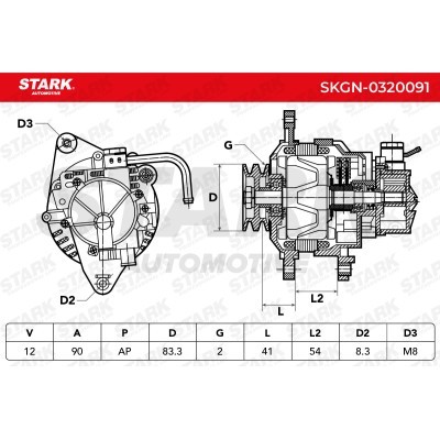 Alternator Stark SKGN-0320091 SKGN-0320091 - photo 5
